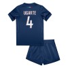 Virallinen Fanipaita + Shortsit Paris Saint-Germain Manuel Ugarte 4 Kotipelipaita 2024-25 - Lasten